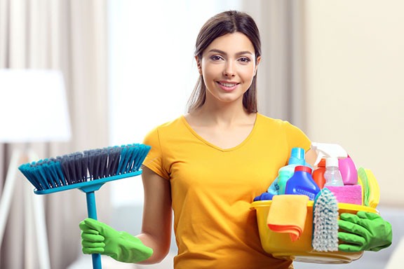 Maid cleaning